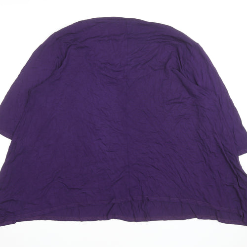 Ann Harvey Women’s Purple Cotton Tunic T-Shirt Size 18
