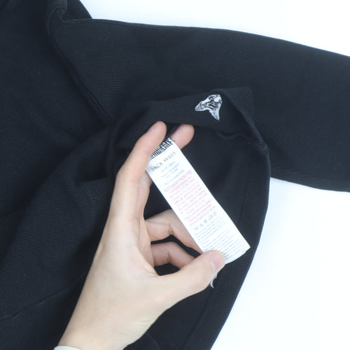 Jack Wills Womens Black Size 10 Roll Neck Long Sleeve Jumper