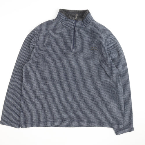 Weird Fish Men's Blue 2XL Half Zip Fleece Sweatshirt