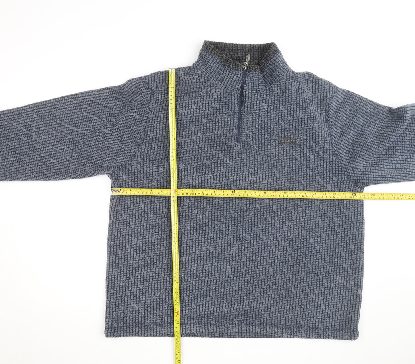 Weird Fish Men's Blue 2XL Half Zip Fleece Sweatshirt