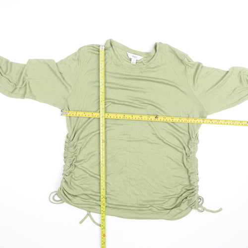 Marks and Spencer Womens Green Long Sleeve Jersey T-Shirt Size 16