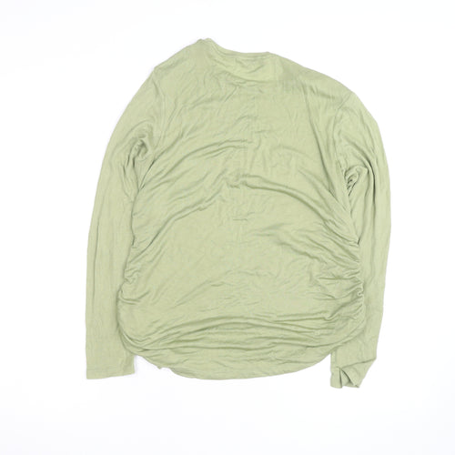Marks and Spencer Womens Green Long Sleeve Jersey T-Shirt Size 16