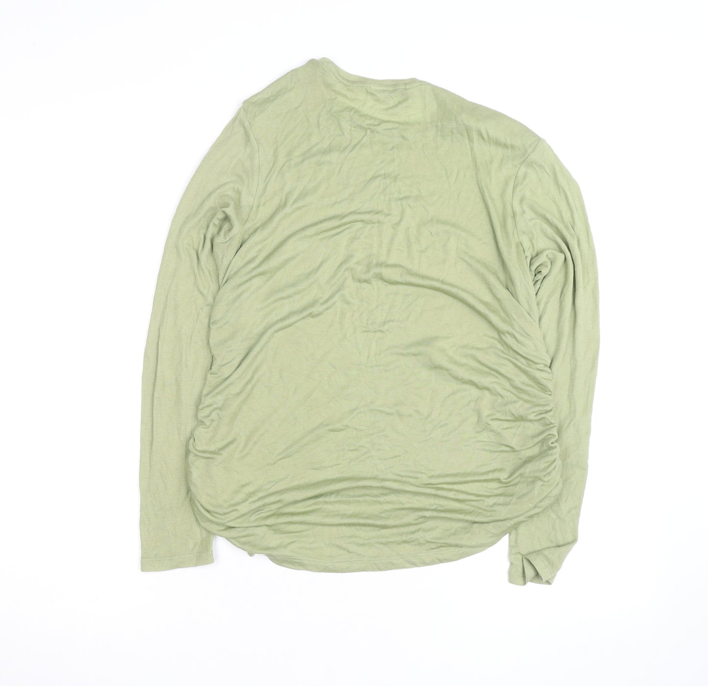 Marks and Spencer Womens Green Long Sleeve Jersey T-Shirt Size 16