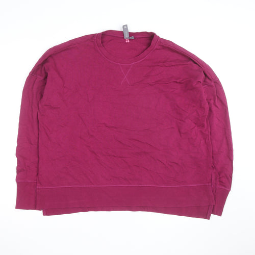 Sweaty Betty Womens Purple Long Sleeve Pullover Sweatshirt Size L