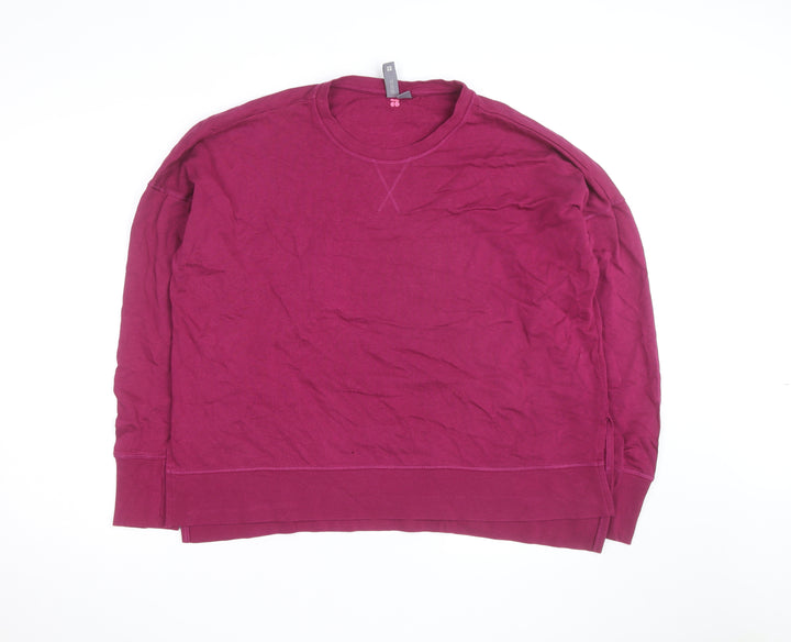 Sweaty Betty Womens Purple Long Sleeve Pullover Sweatshirt Size L