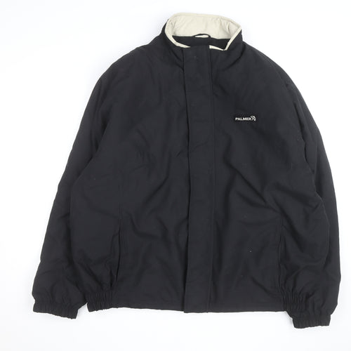 Palmer Men's Black XL Winter Puffer Jacket Polyester Stand-Up Collar