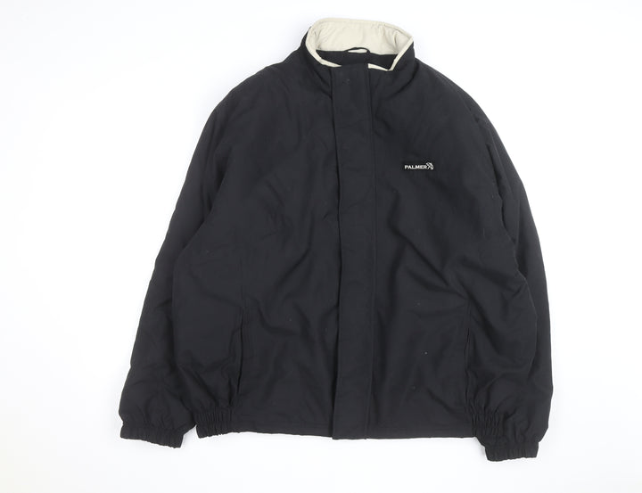 Palmer Men's Black XL Winter Puffer Jacket Polyester Stand-Up Collar