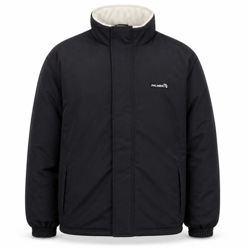 Palmer Men's Black XL Winter Puffer Jacket Polyester Stand-Up Collar