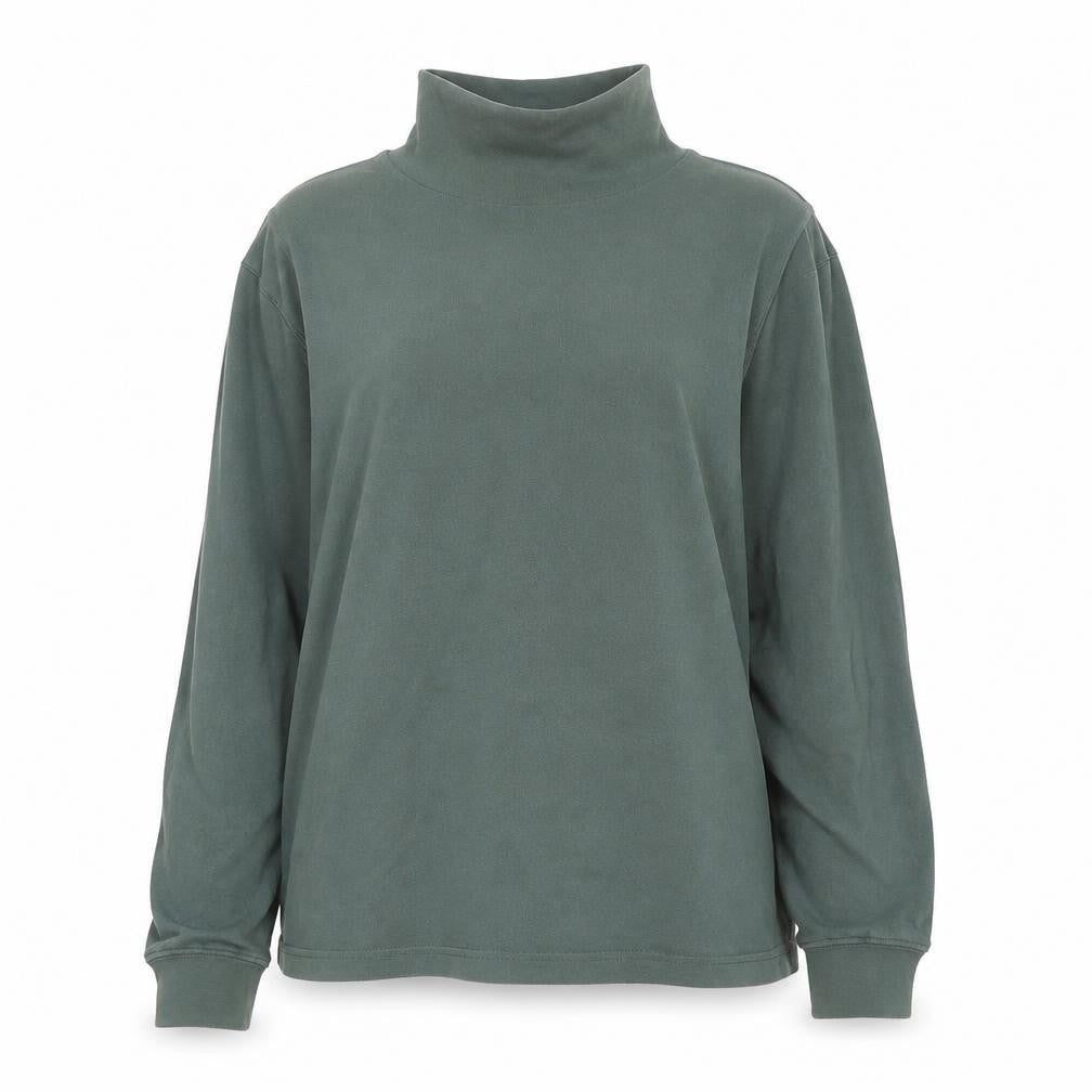 Cotton Traders Women Green Roll Neck Long Sleeve Jumper Size M