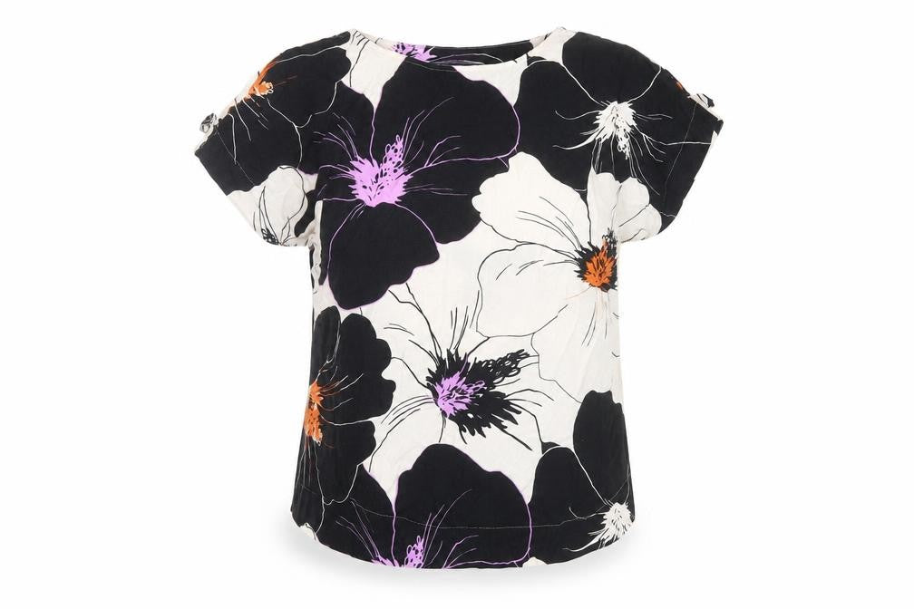 Next Women’s Multicoloured Floral Cotton Viscose Tunic Top Size 12