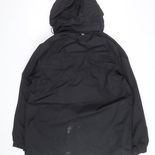 Mountain Warehouse Men's Black L Waterproof Parka Jacket Lined Hooded