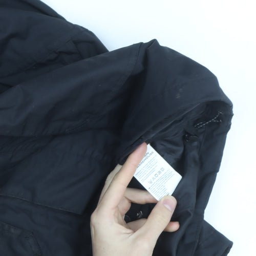 Mountain Warehouse Men's Black L Waterproof Parka Jacket Lined Hooded