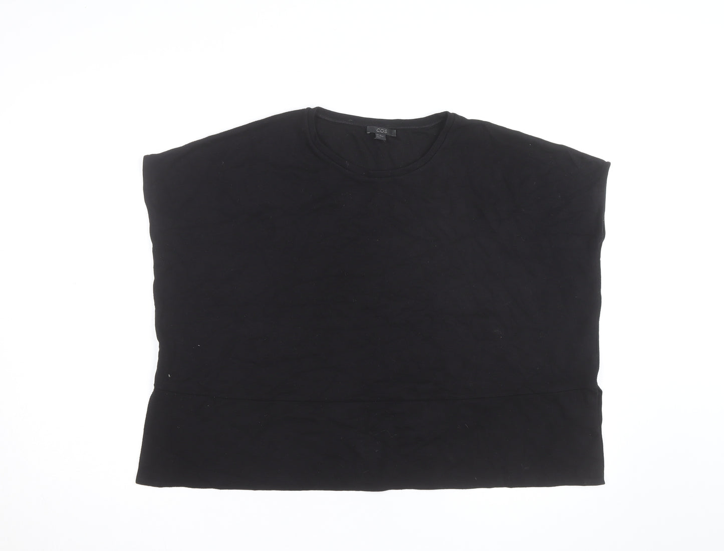 COS Women's Black Cotton Sleeveless Pullover Jumper M