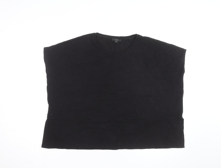 COS Women's Black Cotton Sleeveless Pullover Jumper M