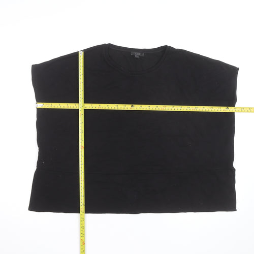 COS Women's Black Cotton Sleeveless Pullover Jumper M