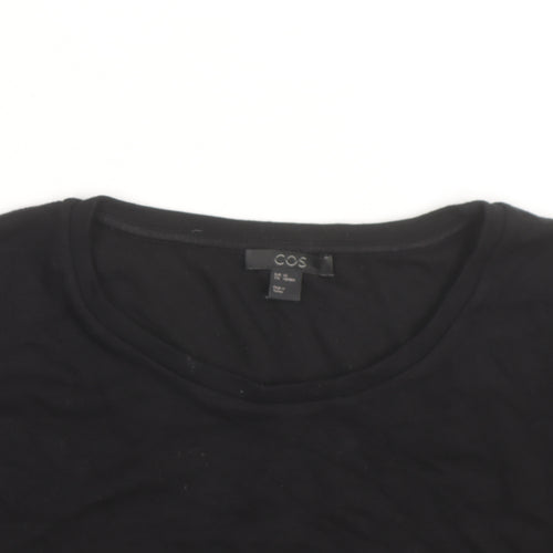 COS Women's Black Cotton Sleeveless Pullover Jumper M