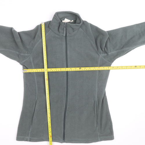 Mountain Warehouse Womens Grey Fleece Full Zip Jacket Size 12