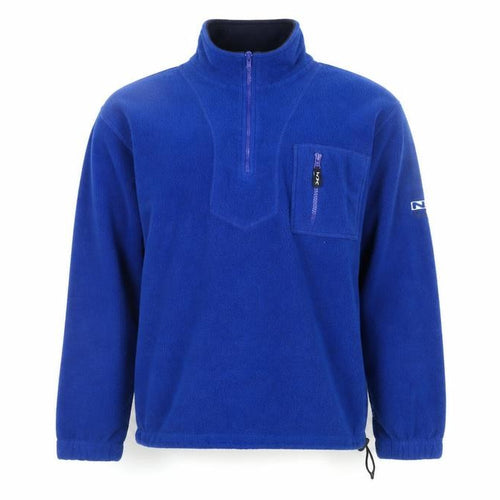 NX Branded Sports Men's Blue Fleece 1/4 Zip Pullover Sweatshirt M
