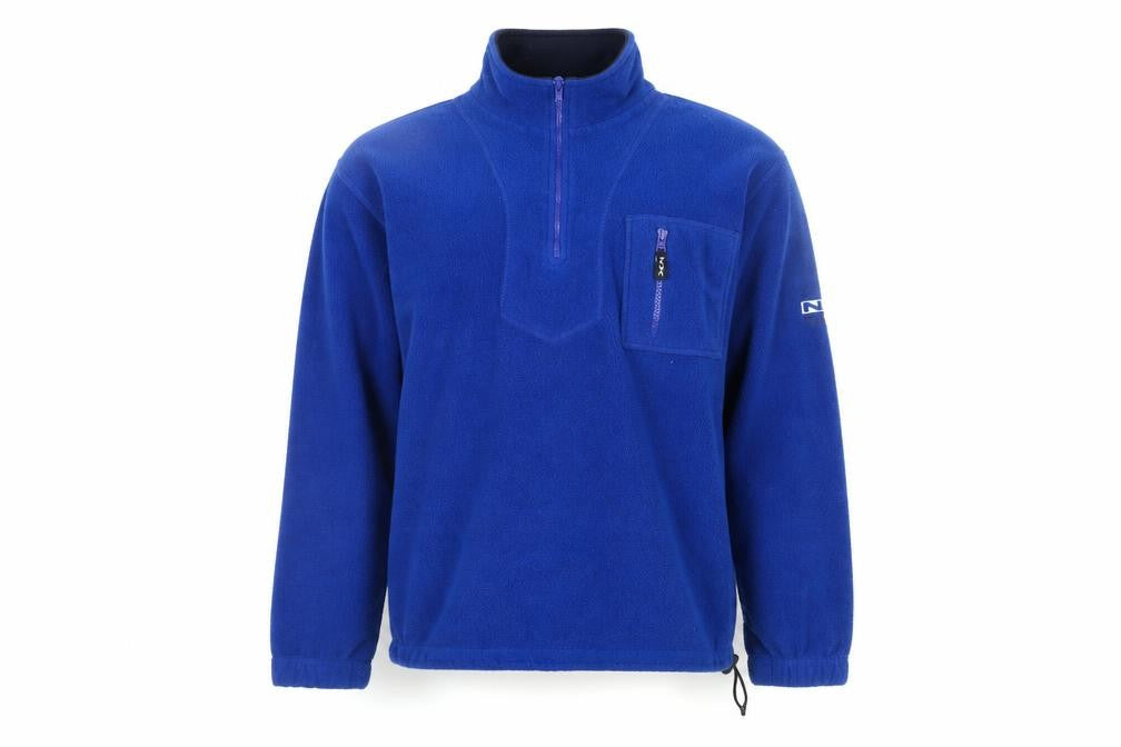 NX Branded Sports Men's Blue Fleece 1/4 Zip Pullover Sweatshirt M