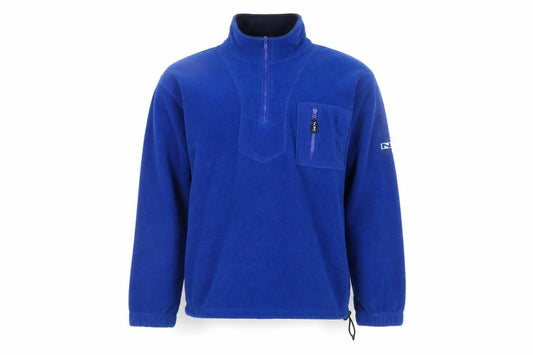 NX Branded Sports Men's Blue Fleece 1/4 Zip Pullover Sweatshirt M
