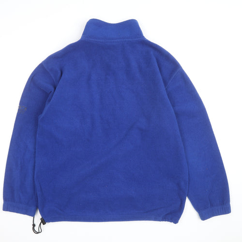 NX Branded Sports Men's Blue Fleece 1/4 Zip Pullover Sweatshirt M