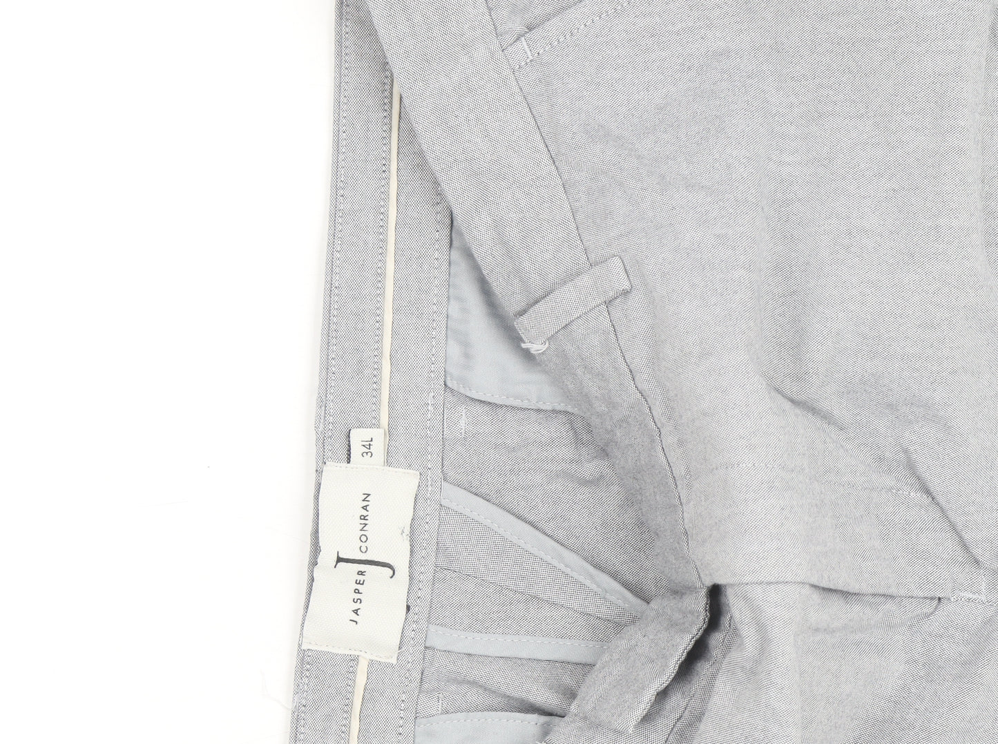 Jasper Conran Men's Grey Chino Trousers 34L Regular Fit