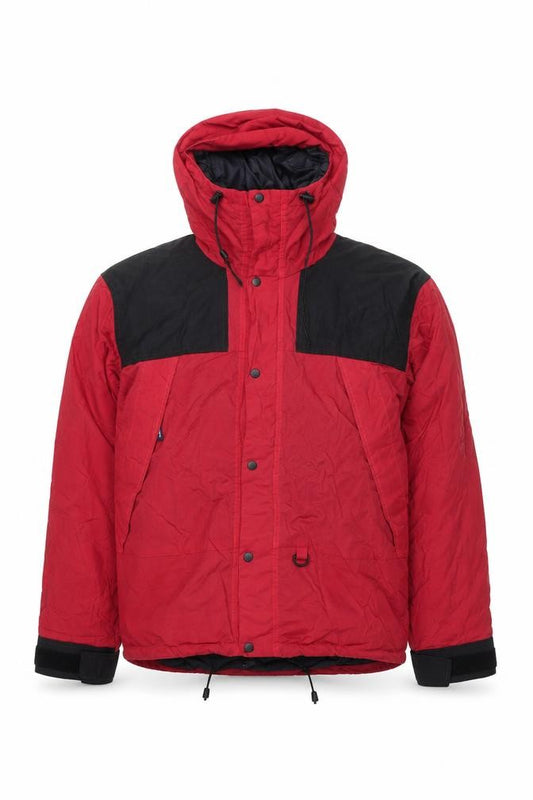 Purple Point Men's Red Waterproof Hooded Parka Jacket Size M