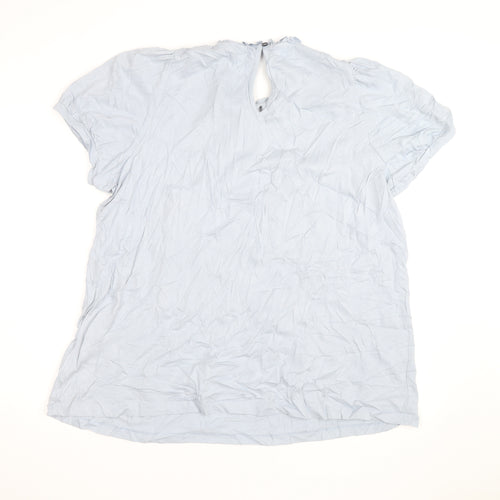 Vero Moda Women's Blue Cotton Tunic Blouse Size L