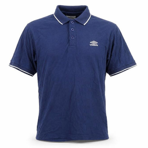 Umbro Men's Blue Short Sleeve Polo Shirt Size L Classic Fit