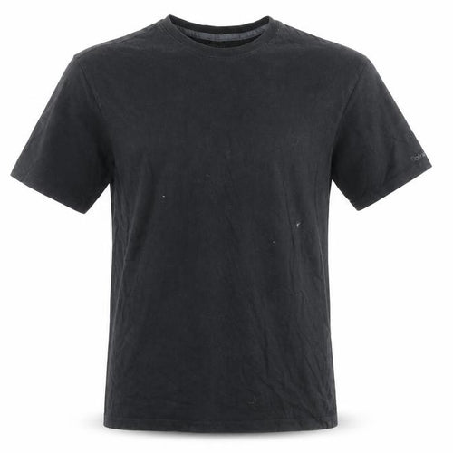 Calvin Klein Men's Black Cotton Crew Neck T-Shirt Size L