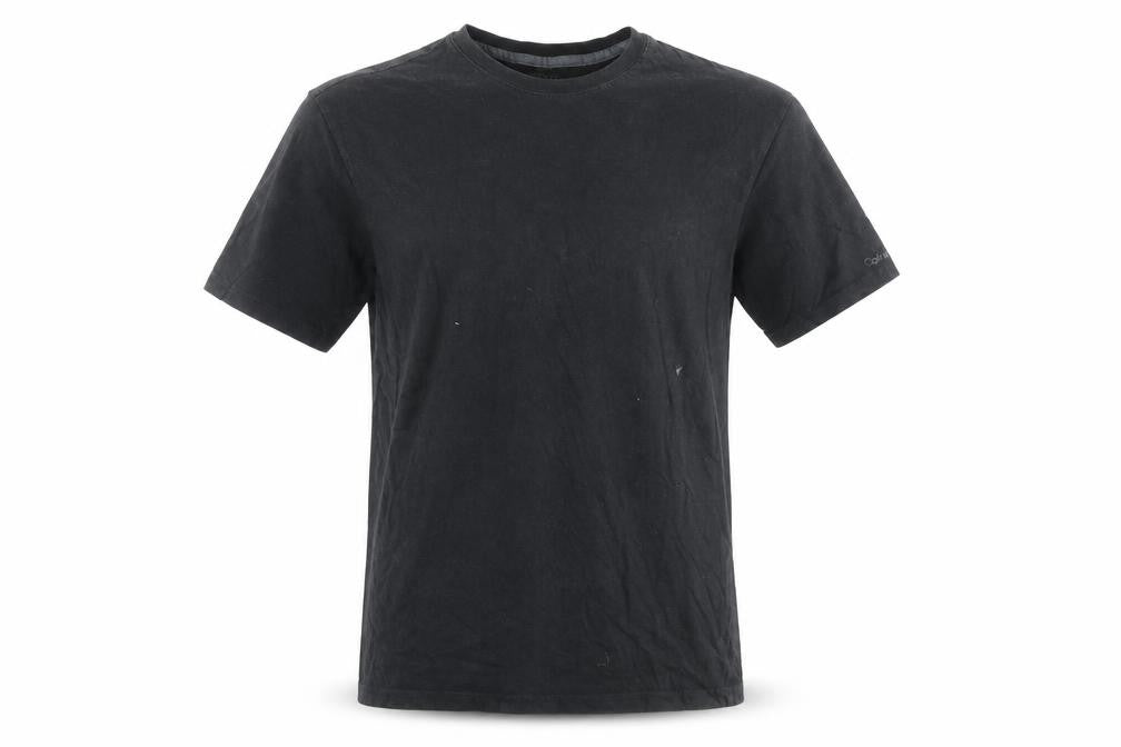 Calvin Klein Men's Black Cotton Crew Neck T-Shirt Size L