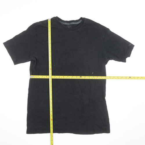 Calvin Klein Men's Black Cotton Crew Neck T-Shirt Size L