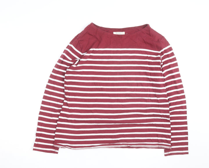 Seasalt Women's Red Stripe Organic Cotton Sailor Shirt Size 16