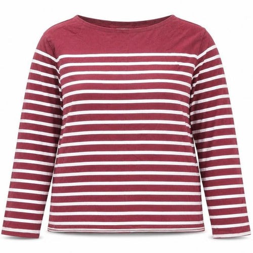 Seasalt Women's Red Stripe Organic Cotton Sailor Shirt Size 16