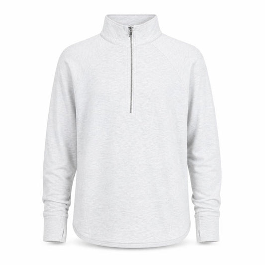 Cubic Square Men's Grey 1/2 Zip High Neck Lightweight Sweatshirt M