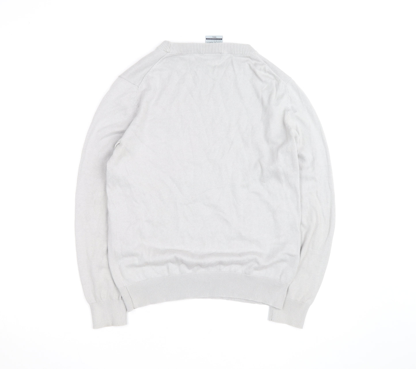 Lyle & Scott Men’s Grey Cotton Crew Neck Golf Jumper Size S