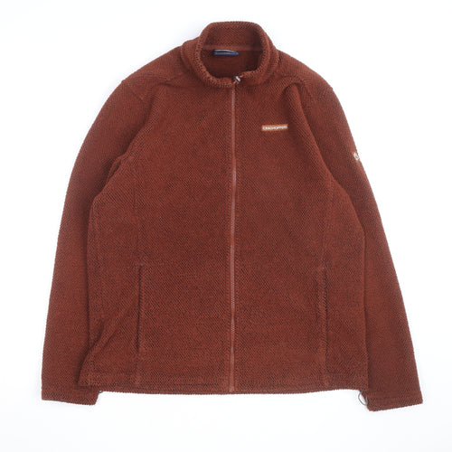 Craghoppers Men's Brown Fleece Full Zip Jacket Size M Regular Fit