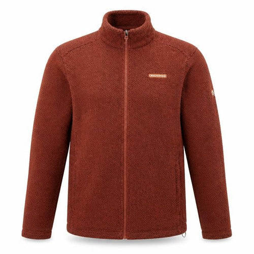 Craghoppers Men's Brown Fleece Full Zip Jacket Size M Regular Fit