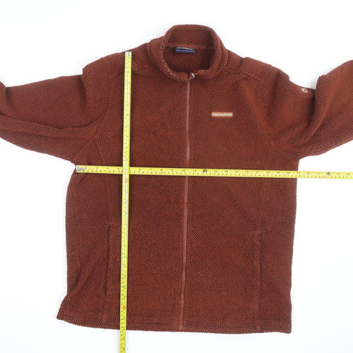 Craghoppers Men's Brown Fleece Full Zip Jacket Size M Regular Fit