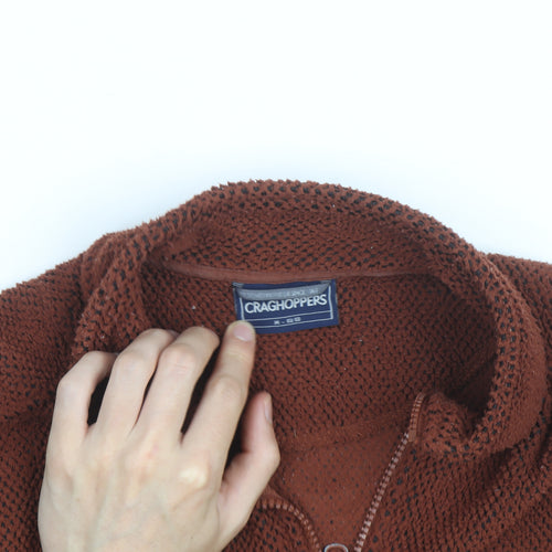 Craghoppers Men's Brown Fleece Full Zip Jacket Size M Regular Fit