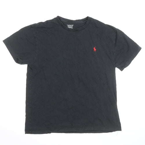Ralph Lauren Men’s Black Short Sleeve Crew Neck Cotton T-Shirt M