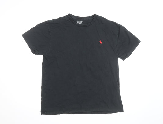 Ralph Lauren Men’s Black Short Sleeve Crew Neck Cotton T-Shirt M