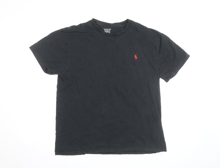Ralph Lauren Men’s Black Short Sleeve Crew Neck Cotton T-Shirt M