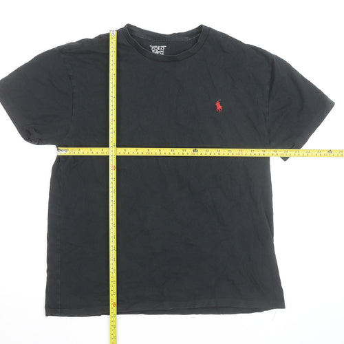 Ralph Lauren Men’s Black Short Sleeve Crew Neck Cotton T-Shirt M