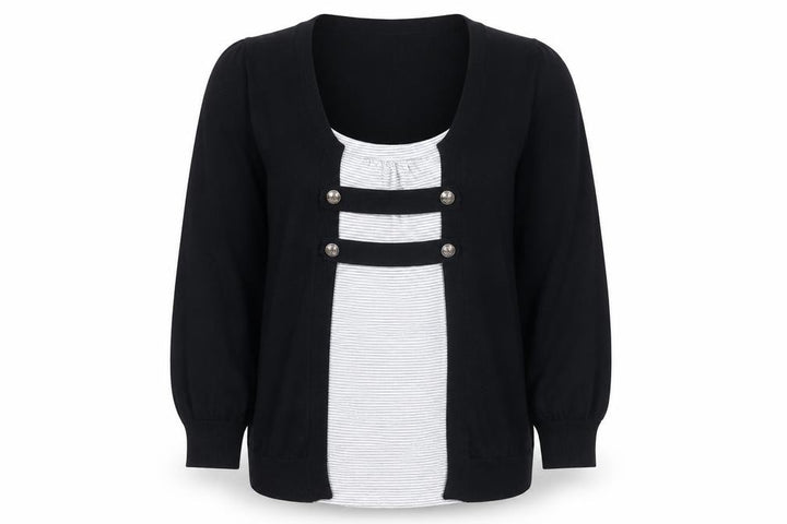 New Look Womens Black Size 14 Cardigan Lightweight Knit