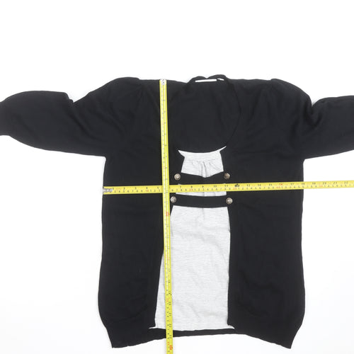 New Look Womens Black Size 14 Cardigan Lightweight Knit