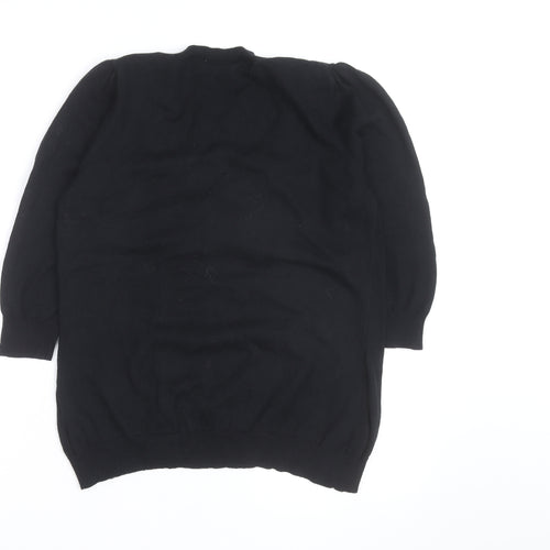 New Look Womens Black Size 14 Cardigan Lightweight Knit