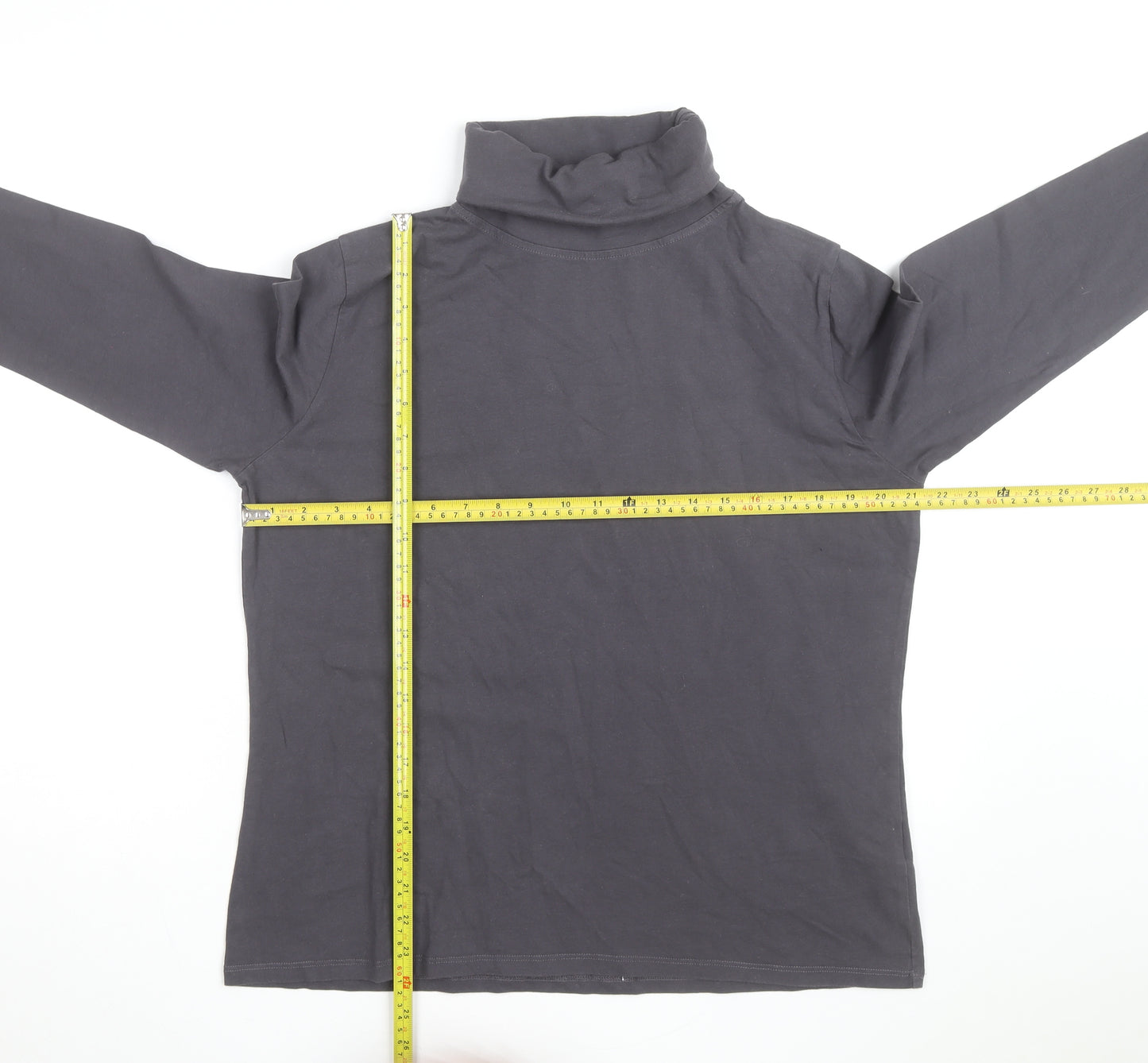Rupert & Buckley Men's Grey Roll Neck Long Sleeve Pullover Sweatshirt M