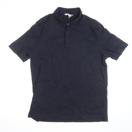 Marks and Spencer Autograph Men's Black Supima Cotton Polo Shirt L