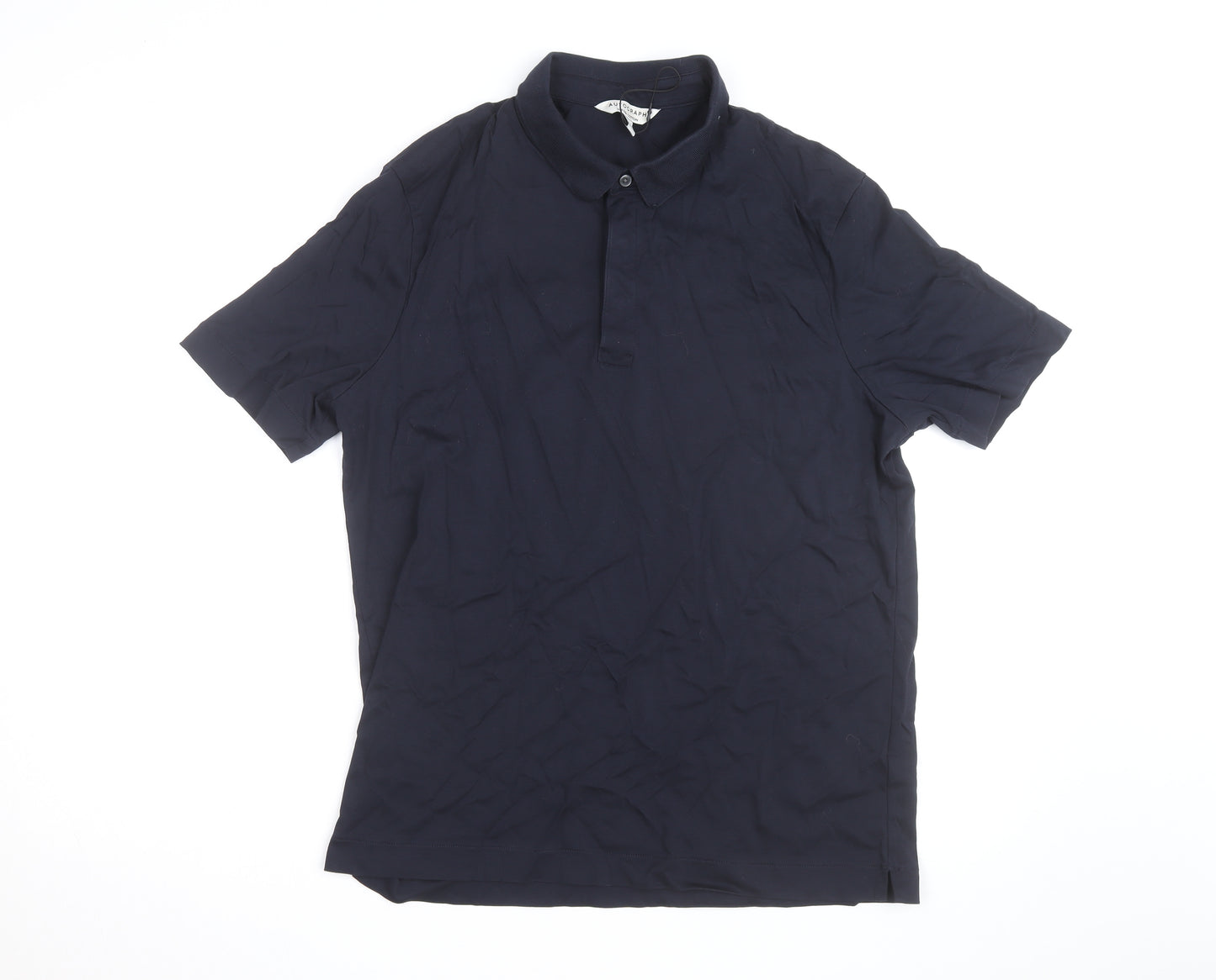 Marks and Spencer Autograph Men's Black Supima Cotton Polo Shirt L